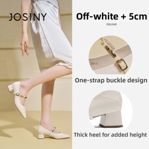 Josiny | Elegant Retro Mary Jane Shoes Low-cut Chunky Heel