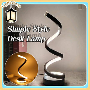 LED Desk Lamp Modern USB 3 Colors Dimmable Spiral 1pcs Bedroom Office Touch Bedside Night Light Dimmable Lamp