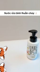 Nước rửa bình và đồ dùng cho bé thuần chay Lalabebe K-mom Hàn Quốc BabyUS