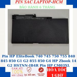 Pin laptop HP EliteBook 740 745 750 755 840 845 850 G1 G2 855 850 G4 HP Zbook 14 G2 716724-171 HSTNN-IB4R Pin HP CM03XL