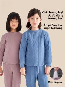 MiiOW | Áo khoác lông cừu dày dặn giữ ấm cho trẻ em mùa đông Áo lót cotton cho bé trai và bé gái Áo lót cotton cho học sinh trung học