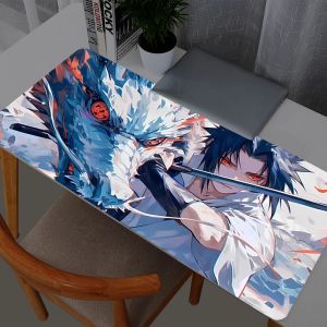 Bandai | Mouse Pad Gamer Notebook Games Mouse Pad XXL Keyboard Pad Large Mousepad Mouse Mat Gaming Naruto Itachi Uchiha Desk Mat