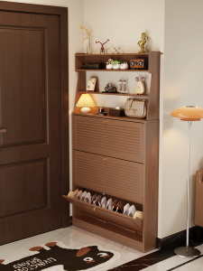 DONGMU | Solid Wood Ultra-Thin Flip-Shoe Cabinet