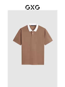 GXG | Double-faced Jacquard Fashionable Versatile Stripe Polo Shirt Short Sleeves