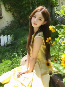 Sweet Knot Waist Dress Gentle Style Summer Popular Item Ageless Beautiful Unique Vest Long Dress Soft Material Short Sleeve