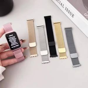 Case+Metal Strap For Samsung Galaxy Fit 3 Stainless Steel Milanese Loop Bracelet For Samsung Fit 3 Wristband Correa Accessories
