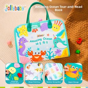 Jollybaby | Infant Educational Cloth Book with Non-Tear Pages