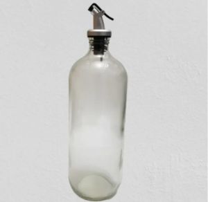Botol kaca 1 liter Botol minyak sayur tutup wine Botol kecap tutup dispenser Botol jamu Botol bensin 1000 ml baru