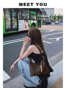 Fall Winter Large Capacity Womens Tote Bag Underarm Crossbody Bag Commute Luxury Sensation Soft PU Leather Handbag