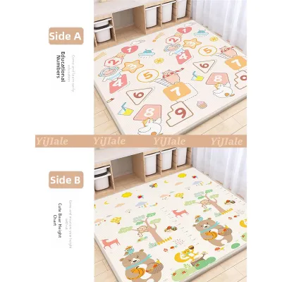 MONLEYTA | Thick No Formaldehyde Safe Foldable Interlocking Baby Crawling Mat