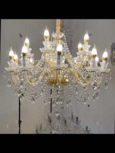 European-Style Pastoral Milky White Candle Crystal Chandelier Living Room Hall Bedroom Light Restaurant Aisle Minimalist Crystal Lamp