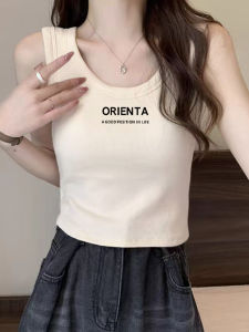 American Style Strapless Short Crop Top Womens Spring Summer New Sweet Spicy Girl Outerwear Inner Match Sleeveless Vest