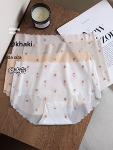JIAZINI | Quần lót tam giác mỏng bằng vải lụa băng không đường may thoáng khí cho nữ Quần lót cotton nhanh khô mùa hè Quần lót chống khuẩn