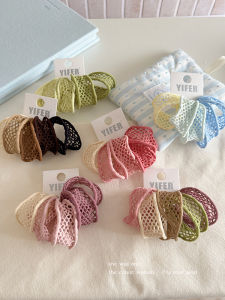 Dây Buộc Tóc Rộng Đàn Hồi Cao Không Có Khâu Rỗng Bền Dành Cho Phụ Nữ Phụ Kiện Tóc Mùa Hè Cho Trẻ Em