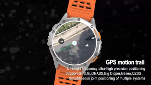 LIGE GPS and Compass Smart Watch Men Full Touch Screen Outdoor Sports Fitness Bracelet Heart Rate Monitor IP68 Waterproof Smart Watch Android iOS