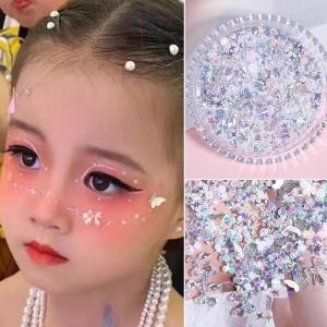 Quifen Green Life แต่งหน้าเวทีเด็กเฉพาะตกแต่งตาสติกเกอร์ผีเสื้อดาวสําหรับทารกและเด็ก