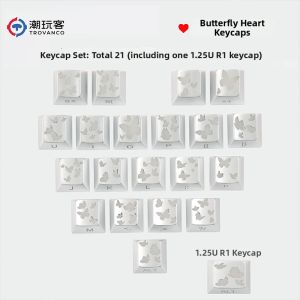 TROVANCO | Light-transmitting Customizable Aesthetic Keyboard Keycaps 129 Keys