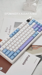 AULA F75 MAX 3 MODE Layout 75%LED RGBCó màn hìnhNúm xoayKeycaps khắc cạnh bên Xuyên LEDSwitch thế hệ mớiHotswap