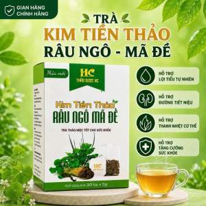 Trà kim tiền thảo - râu ngô - mã đề ( chính hãng thảo dược HC )