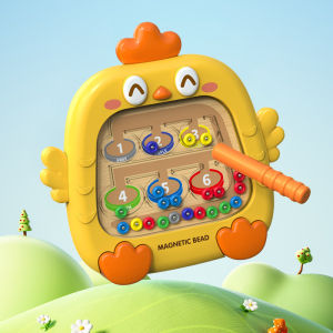 New Maze Challenge Toy Puzzle for Children Aged 3 to 6: Focus Training Magnetic Ball Movement Attention Baby Boys and Girls