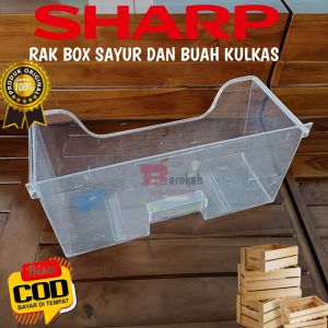 RAK BOX SAYUR DAN BUAH KULKAS SHARP 1 PINTU KULKAS ORIGINAL BARU