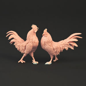 Quà Tặng Đồ Chơi Mô Hình Động Vật Chăn Nuôi 1:35 Mô Hình Gà Trống GK Nhựa Thủ Công Hình Mẫu Trắng Đồ Chơi Tĩnh Cho Người Lớn