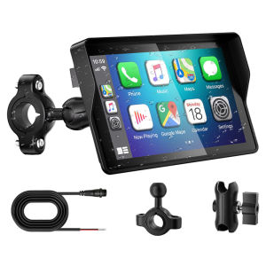 WEUASTE 5-Inch Motorcycle Navigation System Ball Head Mount Bracket USB Cable + TPMS Suitable for All Motorcycles.