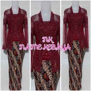 set kebaya wisuda kebaya pesta kutubaru modern + rok prisket