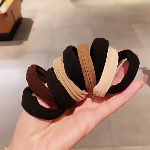 （5 รายการ）ยางรัดเส้นหนา เลือกสีได้ สินค้าพร้อมส่ง เชือกรัดผม