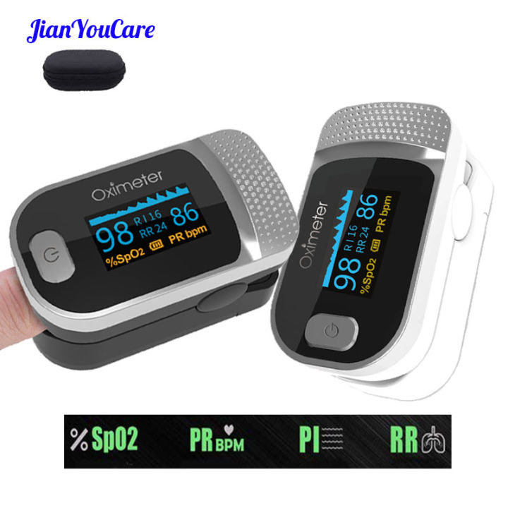 JianyouCare Finger Pulse Oled Oximeter Portable RR Blood Oxygen ...