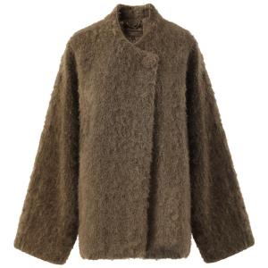 COCO BELLA | Commute-Style Faux Alpaca Long-Pile Wool Coat
