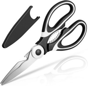 Multifunctional kitchen scissors with Protective Sheath Household fish cutting meat scissors Stainless steel scissors Kitchen
