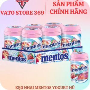 Kẹo nhai MENTOS sữa chua yoghurt hũ 90g
