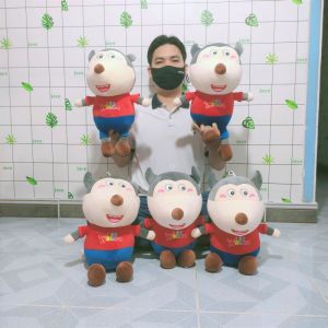 Đồ chơi Sói Wolfoo Sói Lucy nhồi bông chất Miniso mềm mịn cao cấp nhiều cỡ