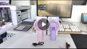Cute Kawaii Handheld Mini Fan Cooling Fans Portable Summer Small Pocket Fan Cartoon Mute Fans Girl Gift Outdoor