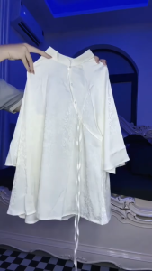 Set đồ Tết áo cổ truyền cách tân dáng rộng đồ lam đi chùa chất Gấm hoa áo cổ tàu đính ngọc dây nơ tay lỡ mix quần dài Tuyết Nhung thanh lịch