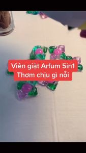 Viên giặt Quần áo arFUM 5 trong 1 MỚI thơm tinh dầu nước hoa khử khuẩn 99% - 4 mùi hương (hộp 20 viên)