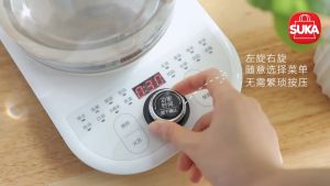 [Malaysia Set] Bear 小熊 Electric Glass Kettle Health Pot 1.8L (16 Function) | BHP-W18L BHP-W1508 (養生壺 Egg Boiler Tea Maker Cerek Dessert Maker Milk Cooker Porridge Cooker Soup Cooker 热水壶 Thermopot Thermo Pot Air Panas Hot Water Hot Pot Multi Cooker)