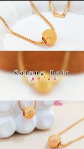 KL 131 - Kalung Dewasa Liontin Bulat Kolong Perhiasan Xuping Wanita - Cute