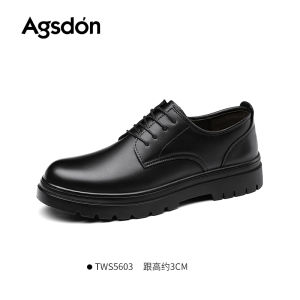 Genuine Leather Mens Shoes 2025 New Style Young Business Commuter round Toe Derby Soft Bottom Formal Shoes Leather Oxford