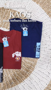 KAOS ANAK TANGGUNG 1-16 TAHUN GAMBAR TERBARU UNUK ANAK LAKI LAKI PEREMPUAN KATUN COMBAD 30S