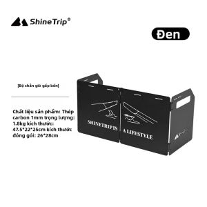 ShineTrip | Bếp Di Động ShineTrip Chắn Gió Ngoài Trời Gấp Gọn Được Làm Bằng Thép Không Gỉ Chắn Dầu Mỡ Cho Nhà Bếp Dùng Cho Cắm Trại Dã Ngoại Và Nướng BBQ