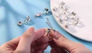 Anting Belly Fake / Anting Jepit Pusar / Anting Clip Udel / Stainlees Steel