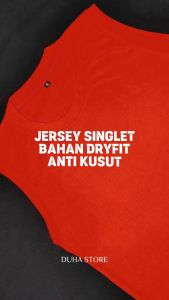 Paket Promo 3 PCS Kaos Jersey Singlet Baju Olahraga Sport Dry Fit Pria Wanita