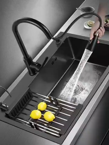 NANO Sink 304 Stainless Steel Single Bowl Multifunction Worksta Handmade Kitchen Sink Undermount &Top mount sink