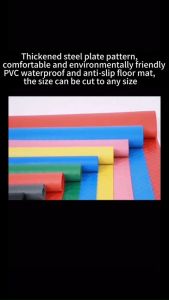 Checker Plate Anti Slip Rubber Matting Floor Mat Home Living Bedroom and Kitchen Flooring Car 90x100cm Checker Mat Rug
