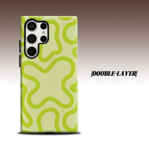 BILIBILI | Lime Swirl For Samsung Galaxy S26 S25 S24 A56 A36 Dual Layer Luxury Fashion Full Lens Protective Case