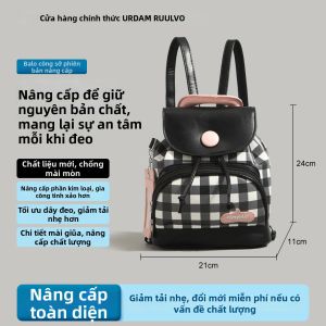 URCDN RDALVO | Balo Đa Năng Minimalist Plaid Dual-use Mới
