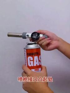Welding Gas Torch Flame Nozzle Butane Burner Outdoor Camp BBQ Lighter Flamethrower Kitchen Supplies Welding Equipment Portable