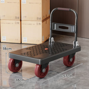 evesigar | Household Folding Portable Flatbed Trolley